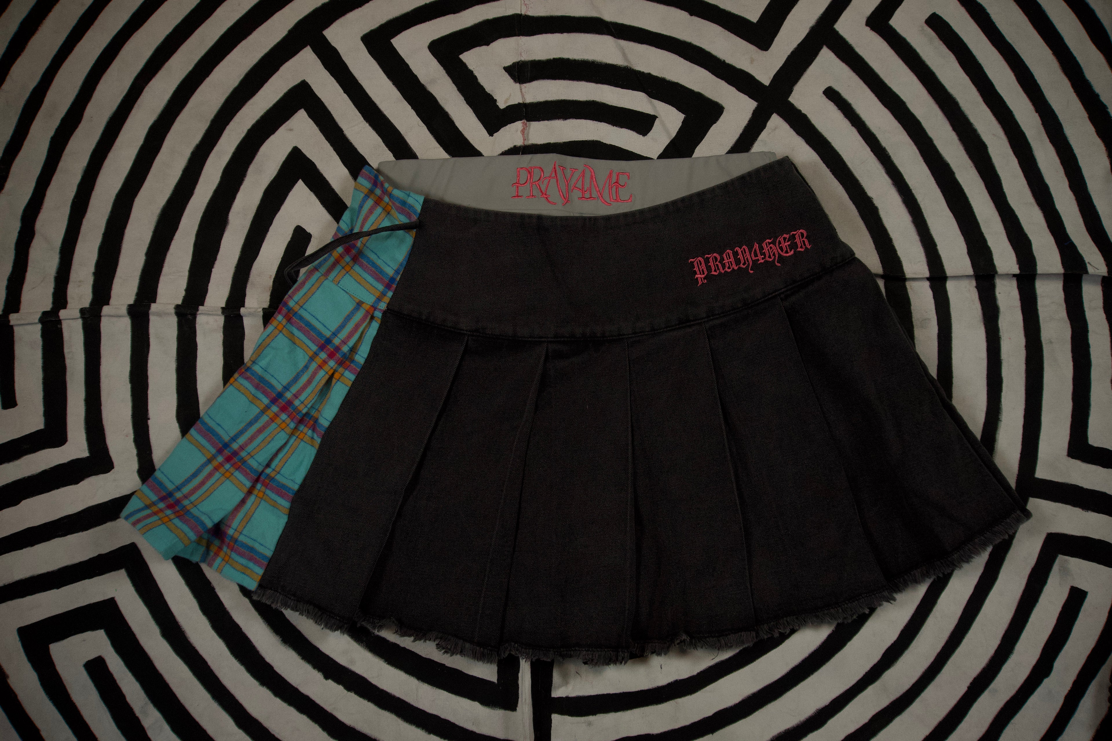 'Electric' Hybrid Denim Skirt